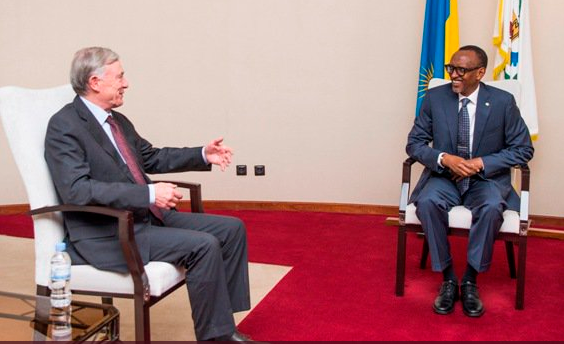 El presidente Paul Kagame recibe al Enviado Personal SG / NU para el Sáhara Occidental