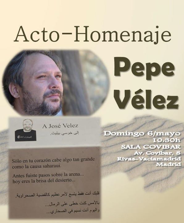 Mañana con Rivas Sahel acto homenaje a nuestro compañero Pepe Vélez. 

“Antes fu…