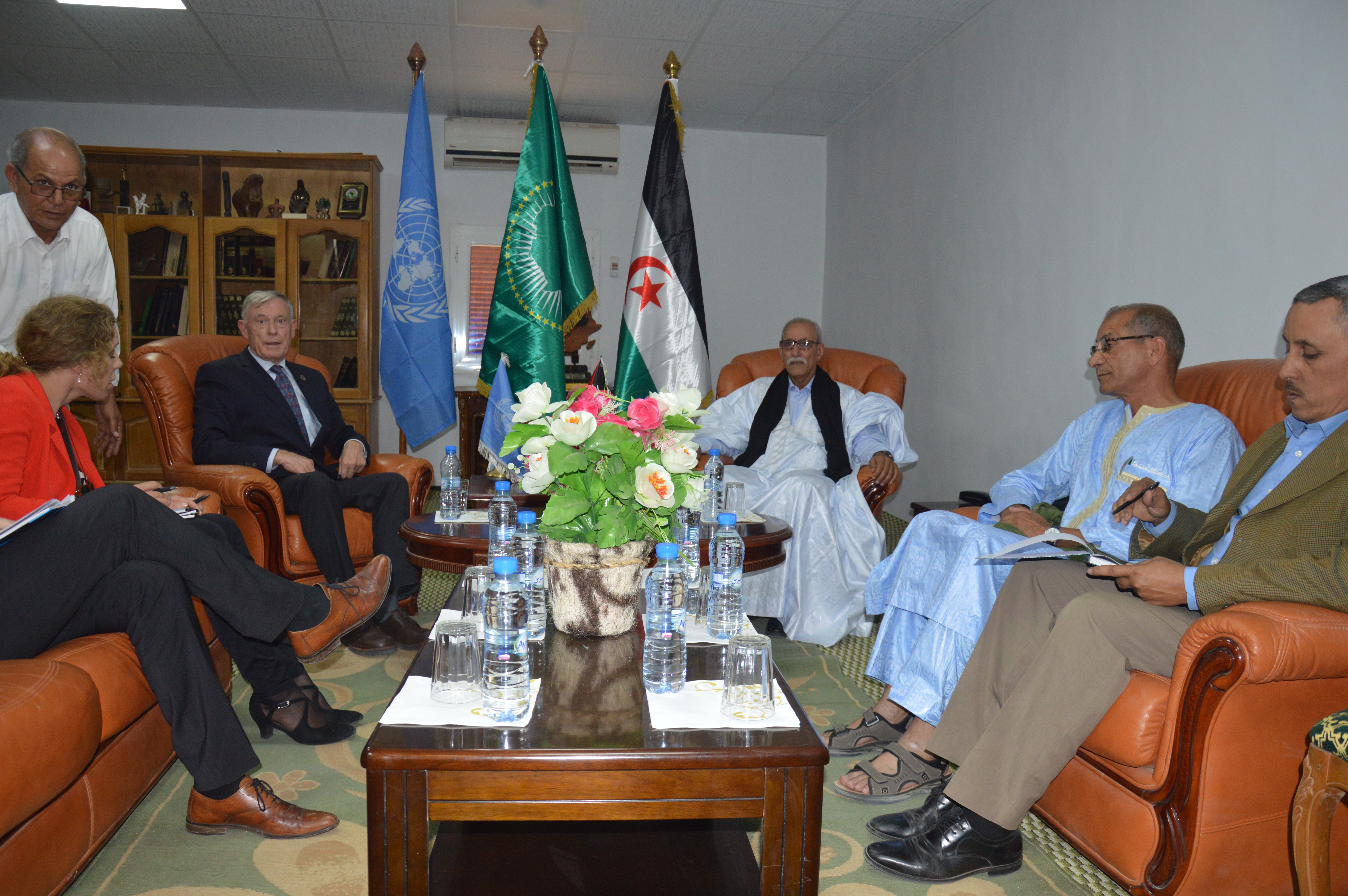 الرئيس إبراهيم غالي يستقبل المبعوث الشخصي للأمين العام الأممي