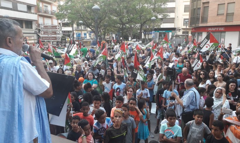 España: centenares de personas se marchan en el Vall d’Uixó, (provincia de Castellón) por un Sahara Libre