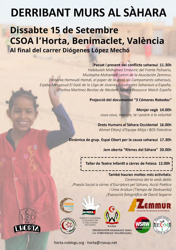 Acto próximo de apoyo al pueblo saharaui – CEAS-Sahara