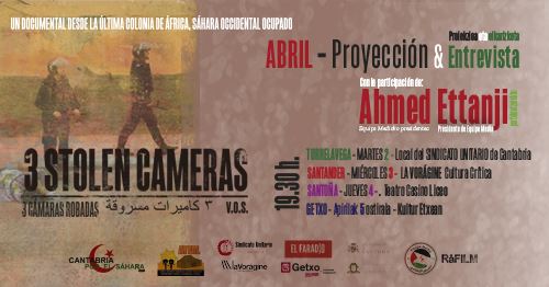Proyección documental saharaui «3 cámaras robadas» – CEAS-Sahara