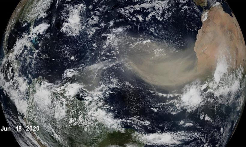 La NASA predice menos polvo del Sáhara cruzando el Atlántico